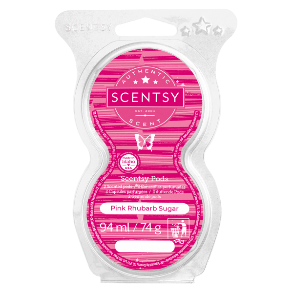 Pink Rhubarb Sugar Scentsy Pod Twin Pack