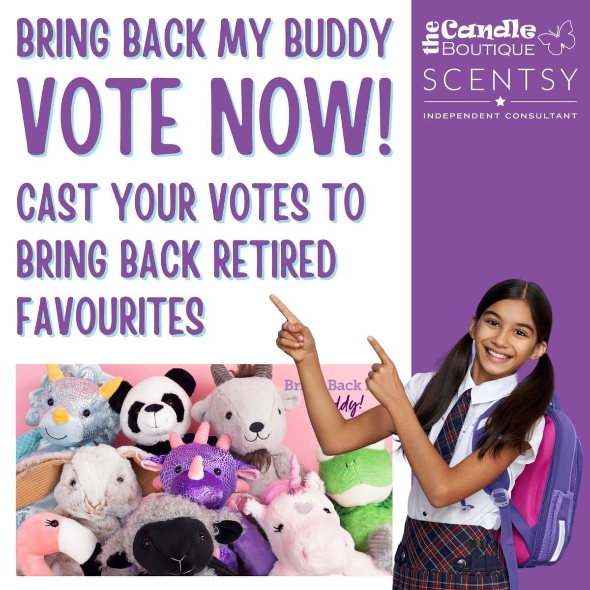 Scentsy UK Bring Back My Buddy Vote Now! The Candle Boutique