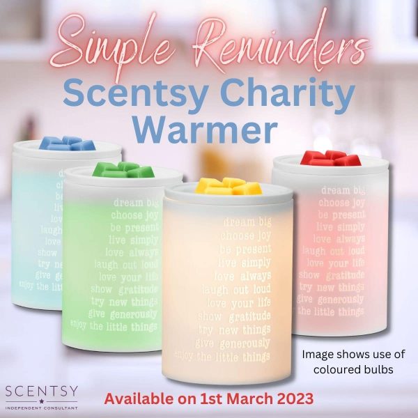 Simple Reminders Scentsy UK Charitable Cause Warmer
