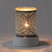 Aziza Mini Scentsy Warmer with Tabletop Base Dark Setting