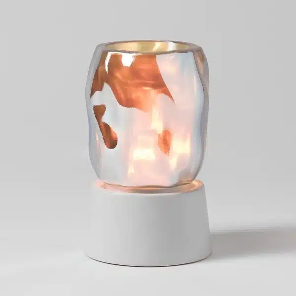 Bubbled – Iridescent Scentsy Mini Warmer with Tabletop Base