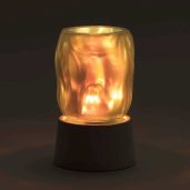 Bubbled – Iridescent Scentsy Mini Warmer with Tabletop Base Dark Setting