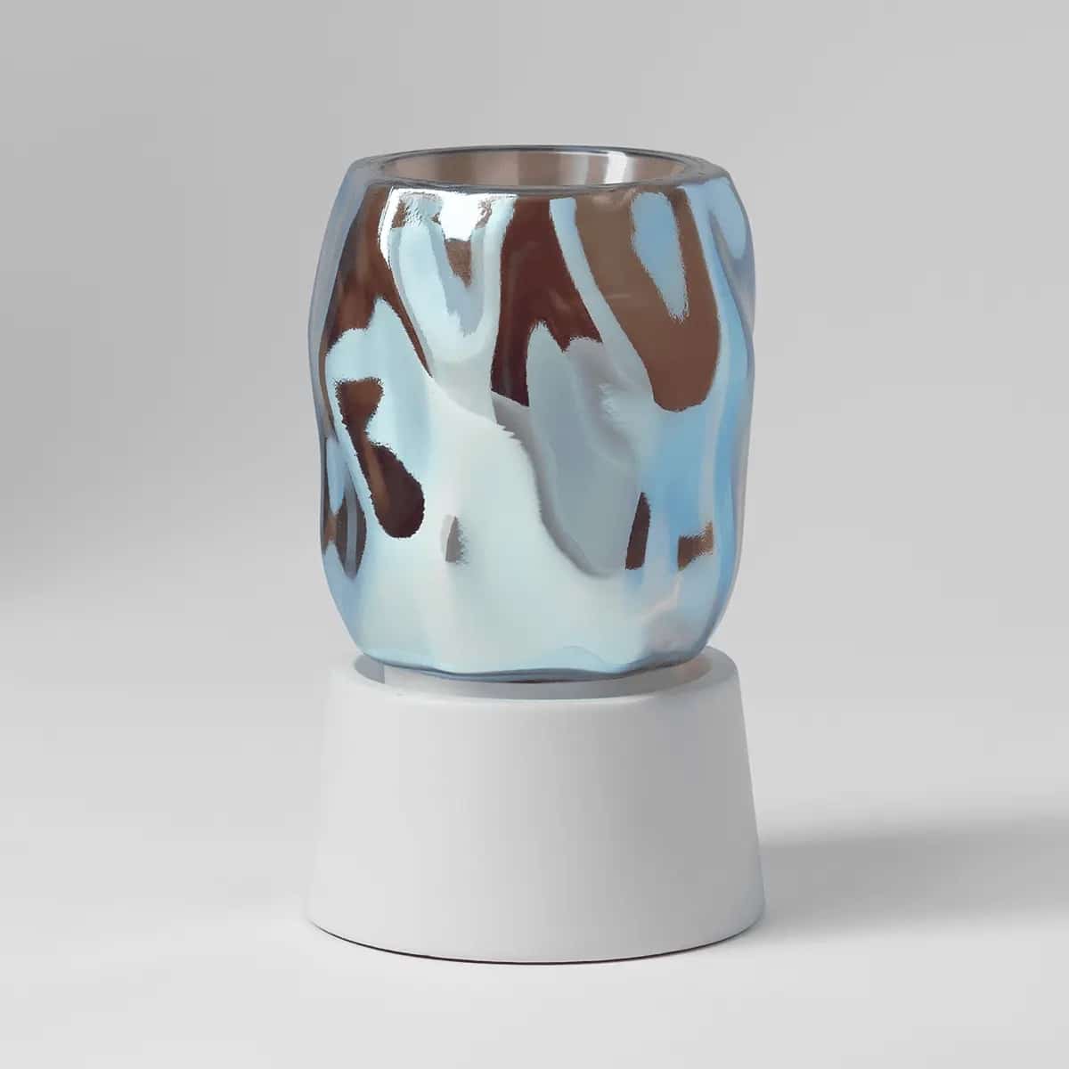 Bubbled – Iridescent Scentsy Mini Warmer with Tabletop Base Switched Off Bubbled – Iridescent Scentsy Mini Warmer with Tabletop Base Switched Off