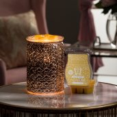 Pink Diamonds Scentsy Warmer Styled