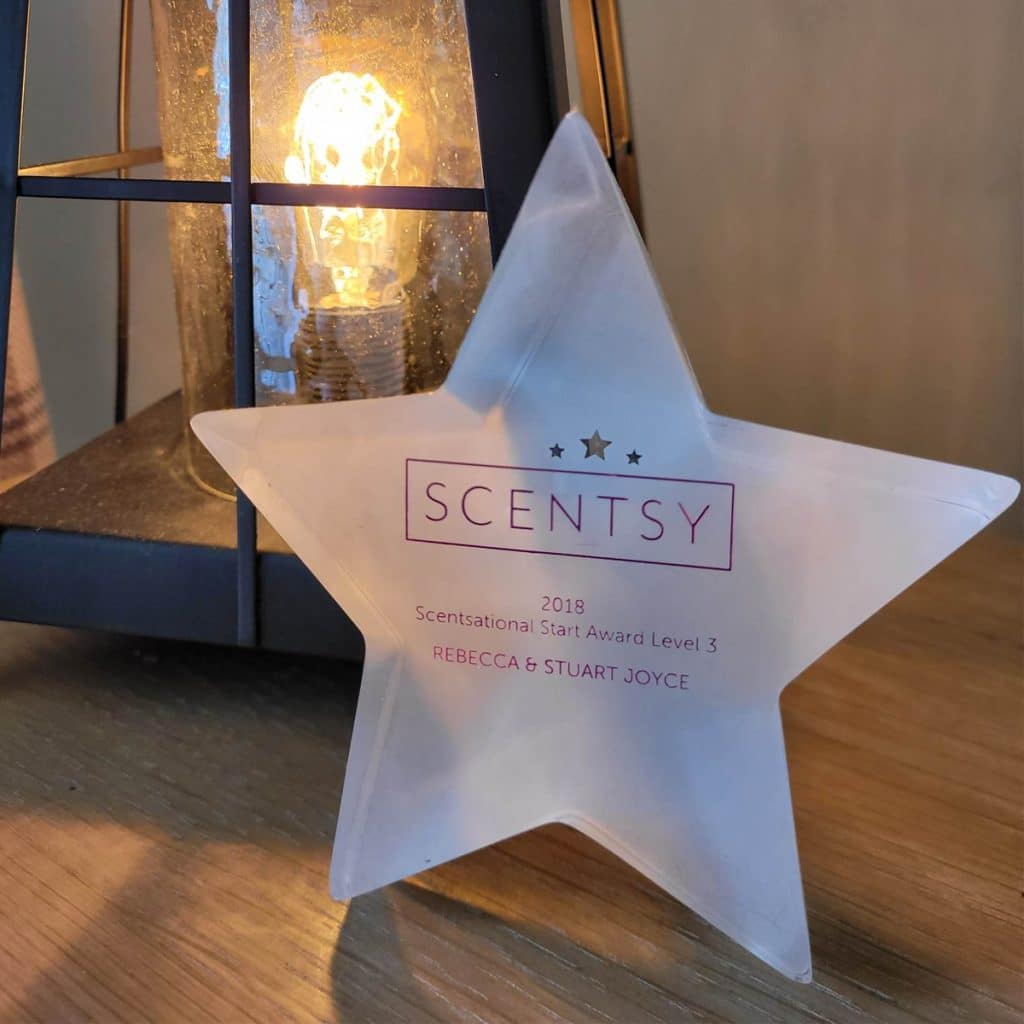 Scentsational Start Award Level 3 - Rebecca & Stuart Joyce Scentsy Superstar Directors