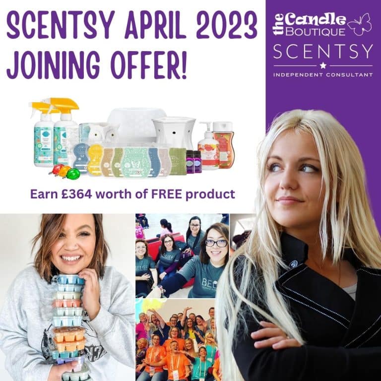 Join in April and earn £364/€439 in free Scentsy!