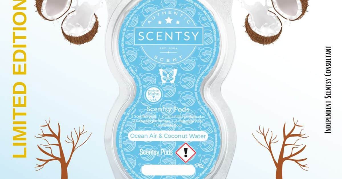 Ocean Air & Coconut Water Scentsy Pod Twin Pack The Candle Boutique