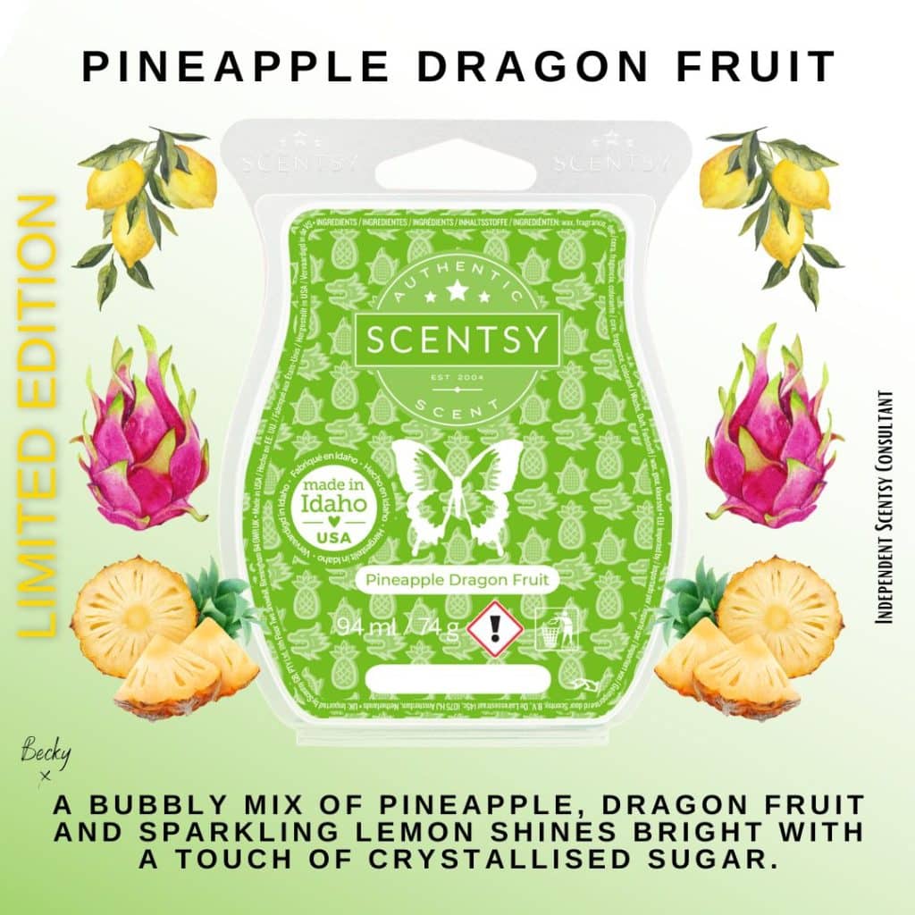 Pineapple Dragon Fruit Scentsy Bar The Candle Boutique Scentsy UK