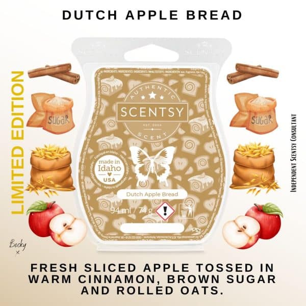 Dutch Apple Bread Scentsy Wax Bar