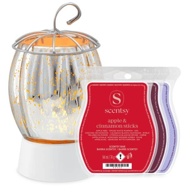 Fall Fairy Tale Pumpkin Mini Warmer with Tabletop Base with 3 FREE Scentsy Bars