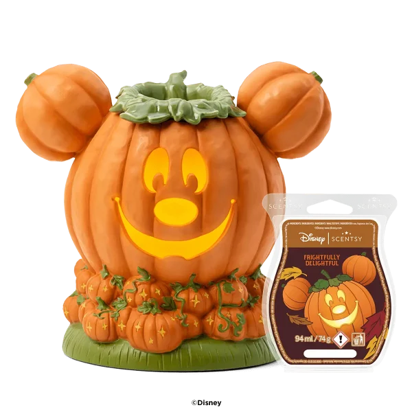 Mickey Mouse Jack-O’-Lantern - Warmer & Wax Bundle