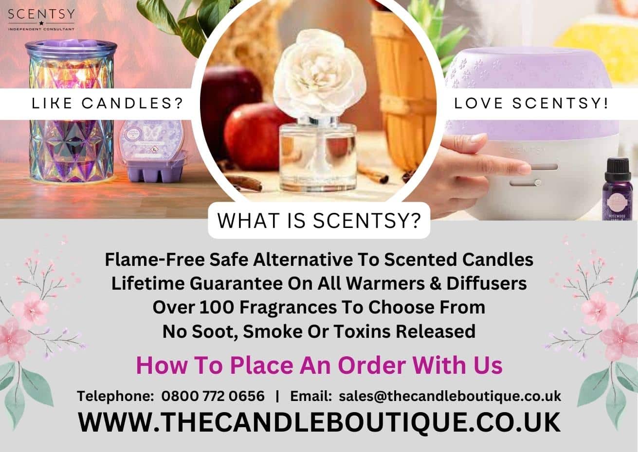 Scentsy Wax is a safe alternative to candles - flame, soot & toxin