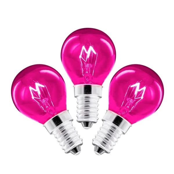 20-Watt Light Bulb 3-pack – Pink