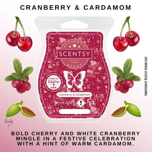 Cranberry & Cardamom Scentsy Wax Bar