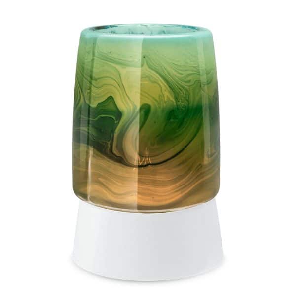 Emerald Waves Scentsy Mini Warmer with Tabletop Base