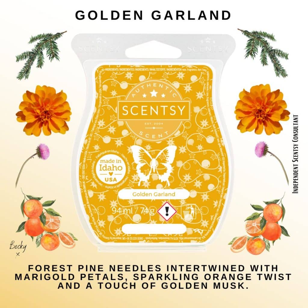 Golden Garland Scentsy Bar The Candle Boutique Scentsy UK Consultant