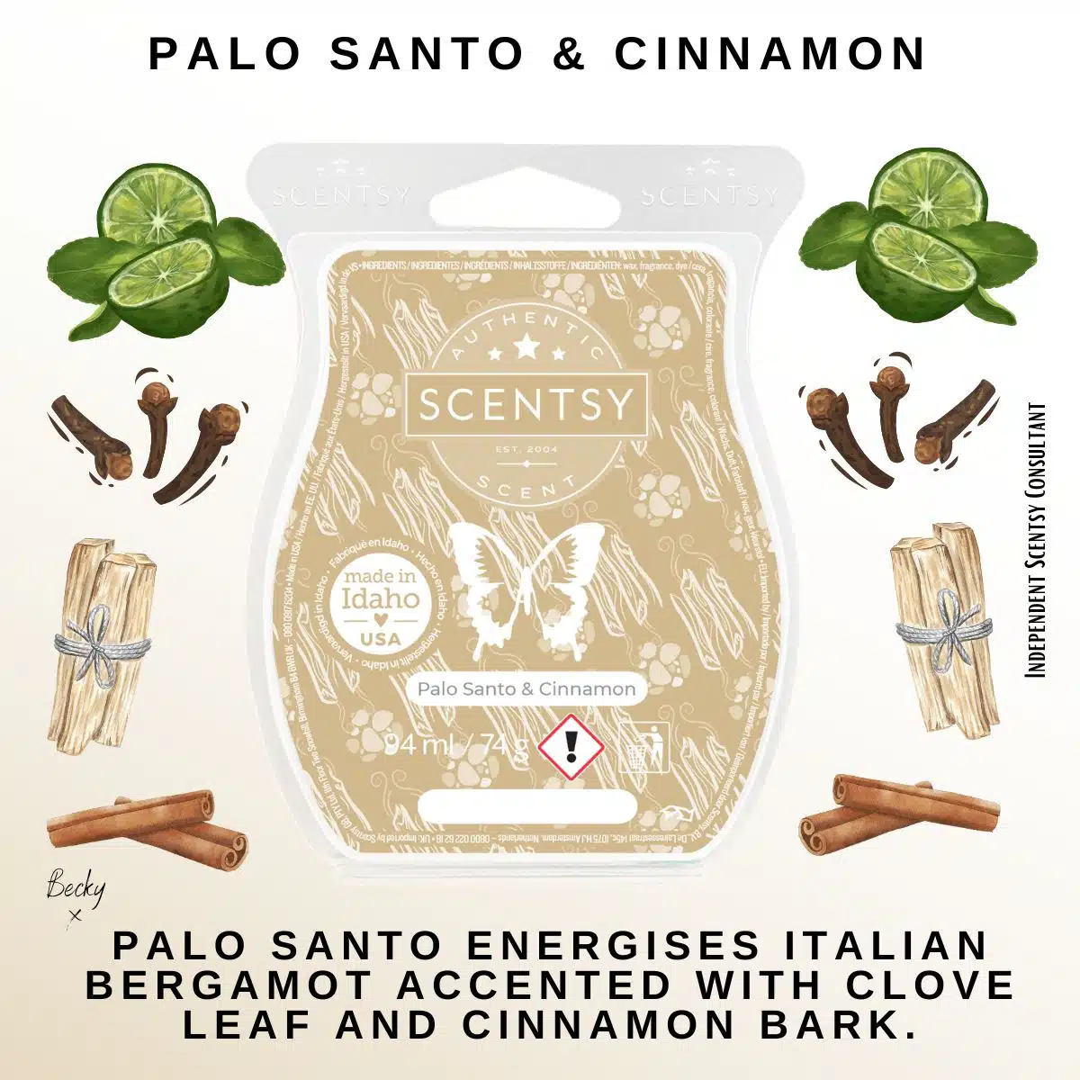 Palo Santo & Cinnamon Scentsy Bar - The Candle Boutique - Scentsy