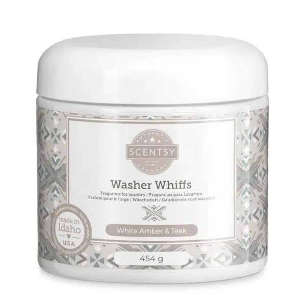 White Amber & Teak Scentsy Washer Whiffs