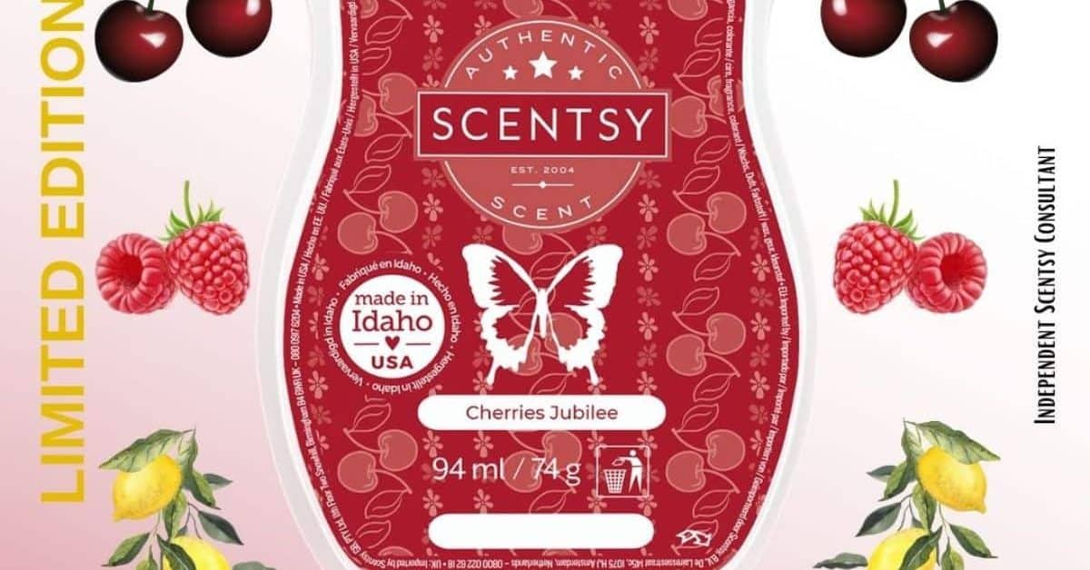 Cherries Jubilee Scentsy Bar The Candle Boutique Scentsy UK Consultant