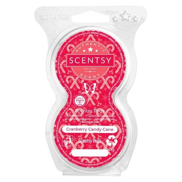 Cranberry Candy Cane Scentsy Pod Twin Pack