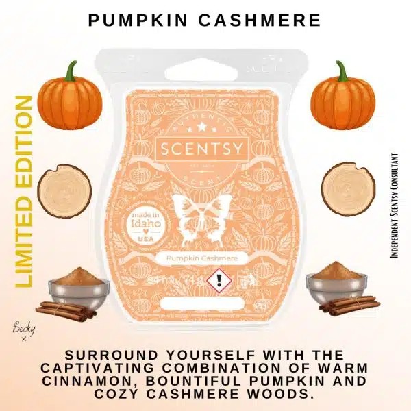 Pumpkin Cashmere Scentsy Wax Bar