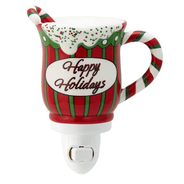 Happy Holidays Scentsy Plugin Mini Warmer with Wall Plug