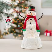 Swirling Snowman Limited-Edition Holiday Warmer - Stylized