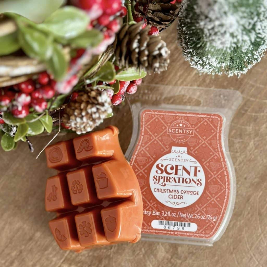 Christmas Cottage Cider Scentsy Bar (ScentSpiration Collection) The