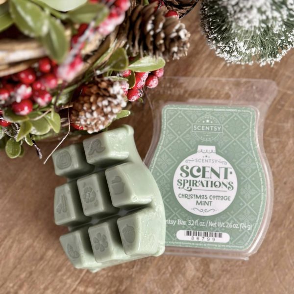 Christmas Cottage Mint Scentsy Bar (Scent-Spiration Collection)