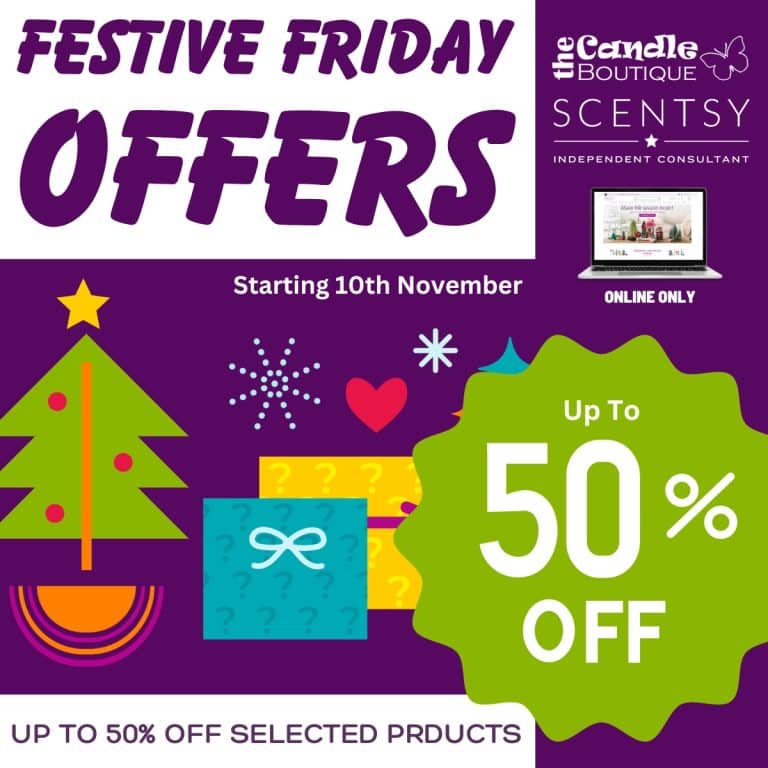 Scentsy Festive Friday Sales – Up To 50% OFF