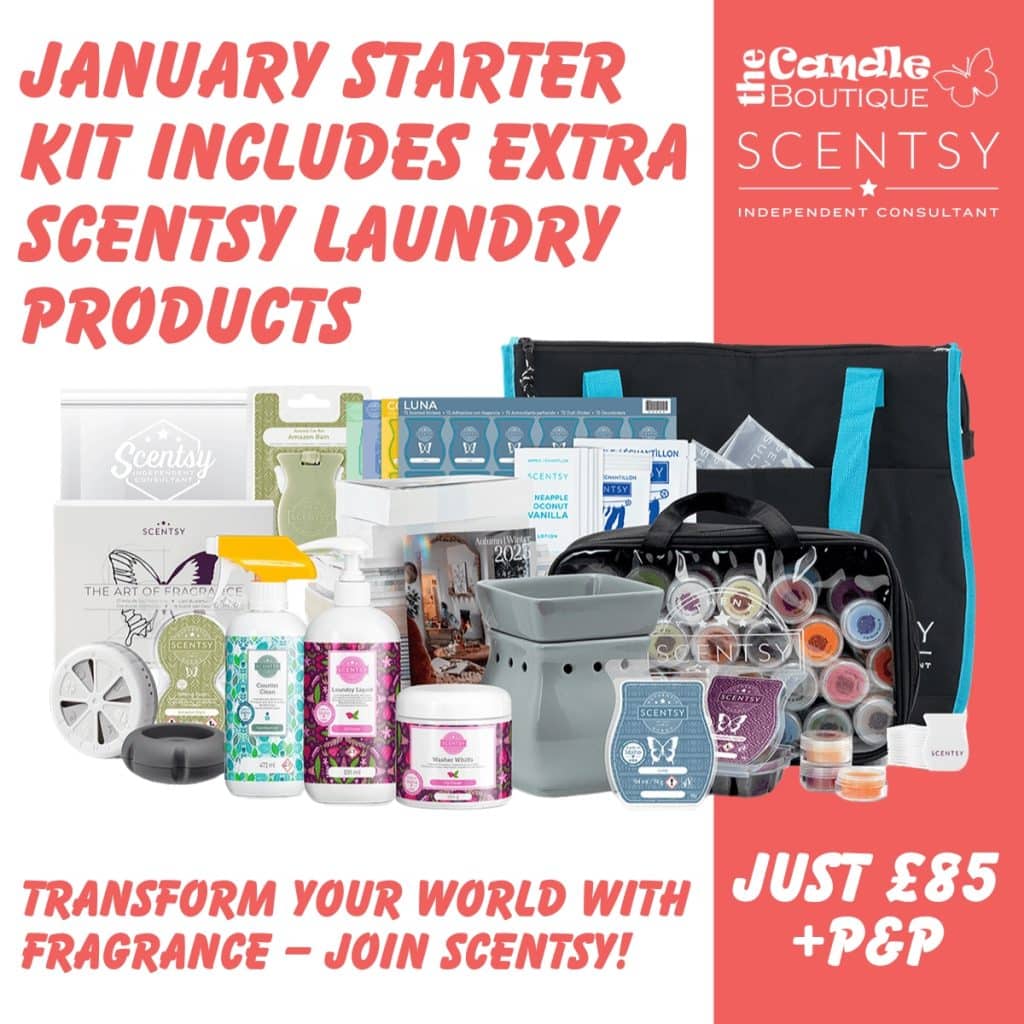 January Starter Kit includes extra Scentsy Laundry products