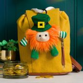 Liam the Leprechaun Scentsy Buddy Clip + Sparkling Yellow fragrance On Backpack