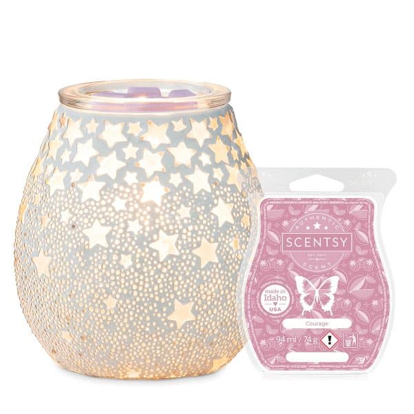Night Sky Warmer with Courage Scentsy Bar bundle