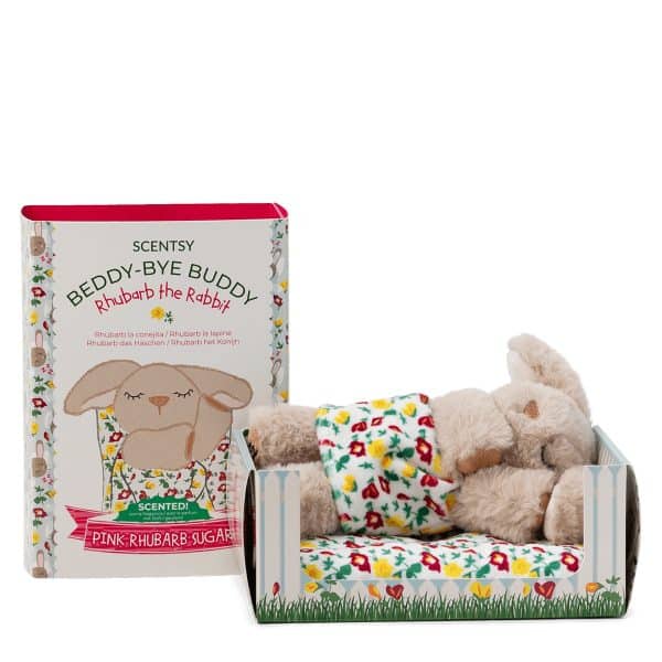 Rhubarb the Rabbit Scentsy Beddy-Bye Buddy + Pink Rhubarb Sugar fragrance