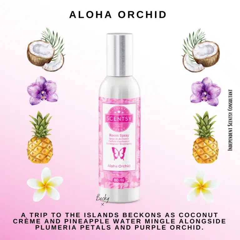 Aloha Orchid Scentsy Room Spray - The Candle Boutique - Scentsy UK ...