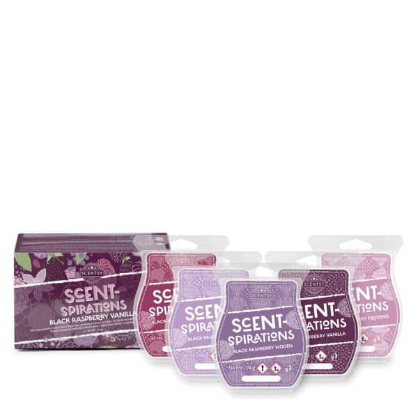 Scent-Spirations Scentsy Black Raspberry Vanilla Bundle Styled