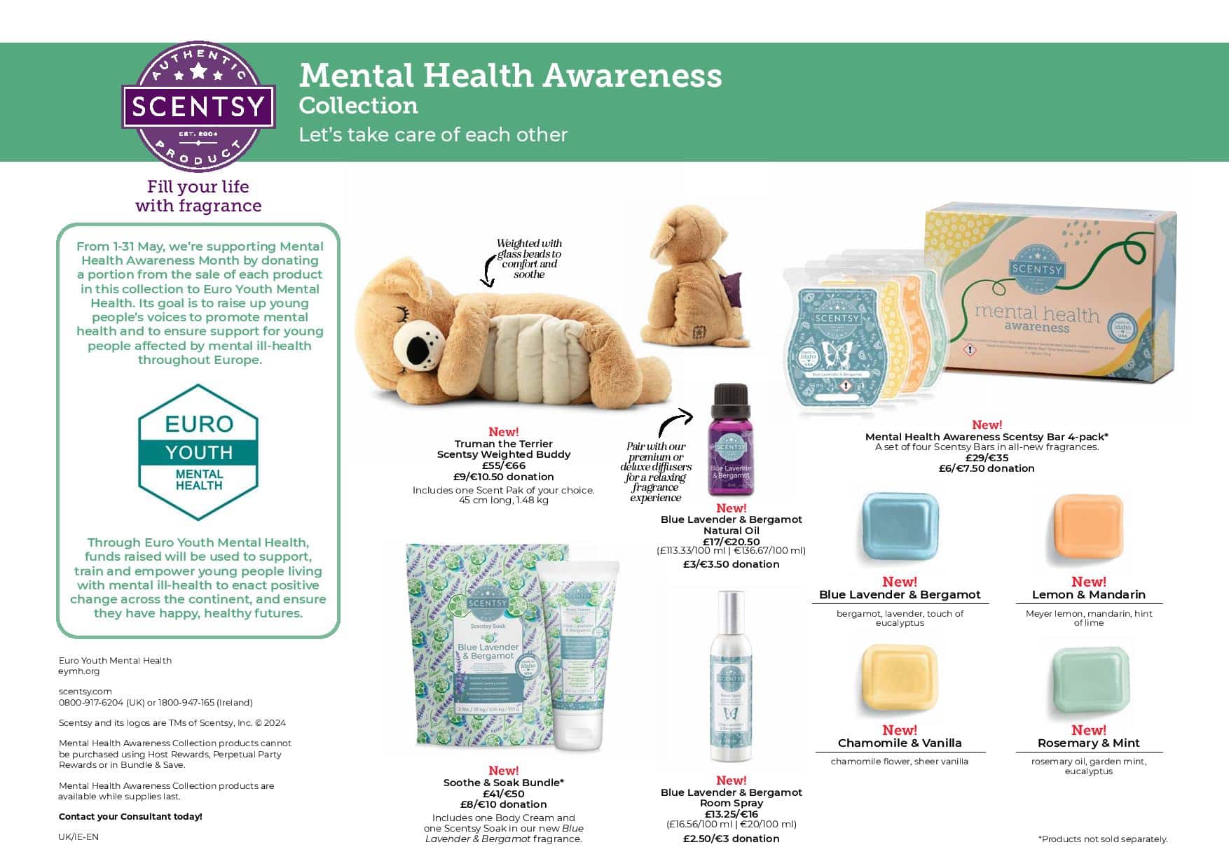Scentsy Mental Health Awareness Collection 2024 Flyer
