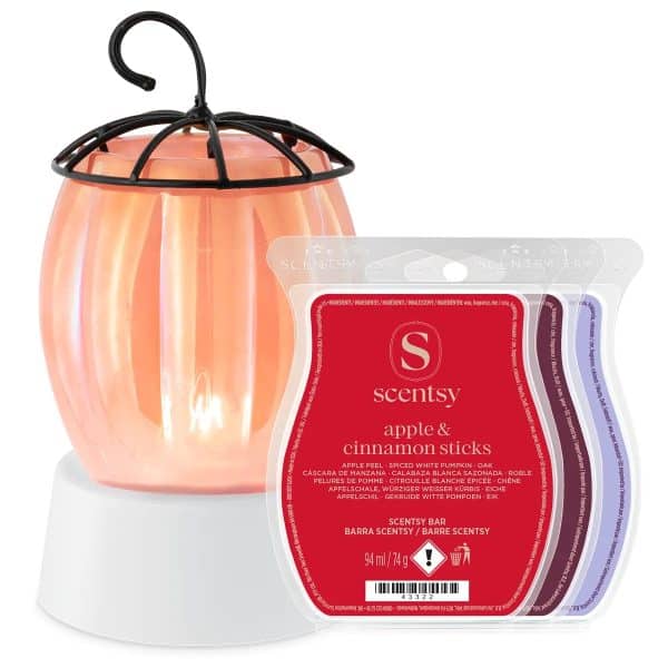 Petite Pumpkin Mini Warmer with Tabletop Base with 3 FREE Scentsy Bars