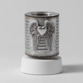 Angel Wings Scentsy Mini Warmer with Tabletop Base Switched Off