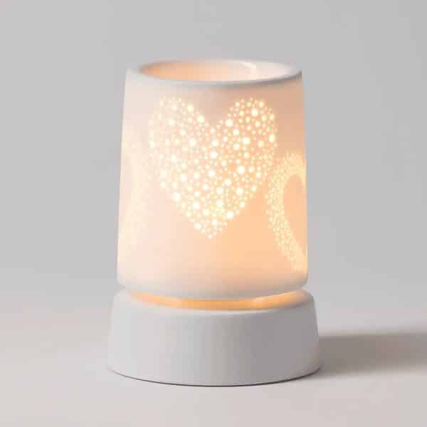 Heart to Heart Scentsy Mini Warmer with Tabletop Base