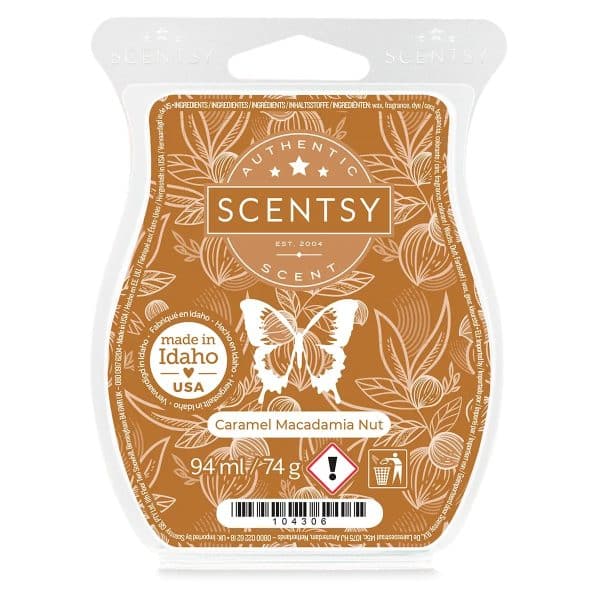 Caramel Macadamia Nut Scentsy Wax Bar Melt