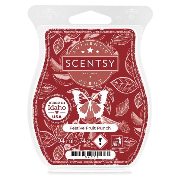 Festive Fruit Punch Scentsy Wax Bar Melt