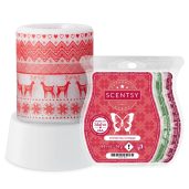 Nordic Winter Scentsy Mini Warmer With Tabletop Base + 3 FREE Bars