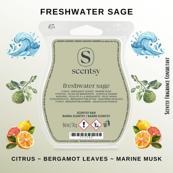 Freshwater Sage Scentsy Wax Bar Freshwater Sage Scentsy Wax Bar