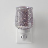 Glittered in Pink Scentsy Plugin Mini Warmer Switched Off