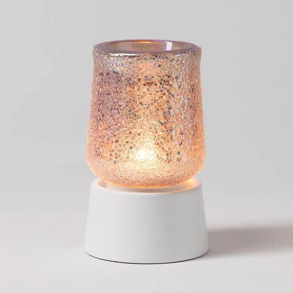 Glittered in Pink Scentsy Warmer with Tabletop Base
