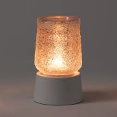 Glittered in Pink Scentsy Warmer with Tabletop Base Dark Setting