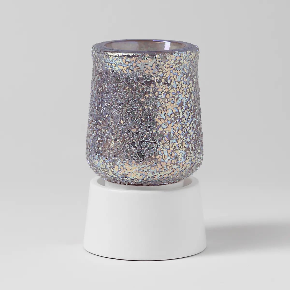 Glittered in Pink Scentsy Warmer with Tabletop Base Switched Off Glittered in Pink Scentsy Warmer with Tabletop Base Switched Off