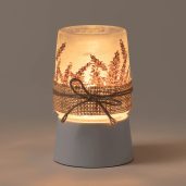 Lavender Field Scentsy Warmer with Tabletop Base Dark Setting