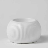 White Fluted Scentsy Warmer